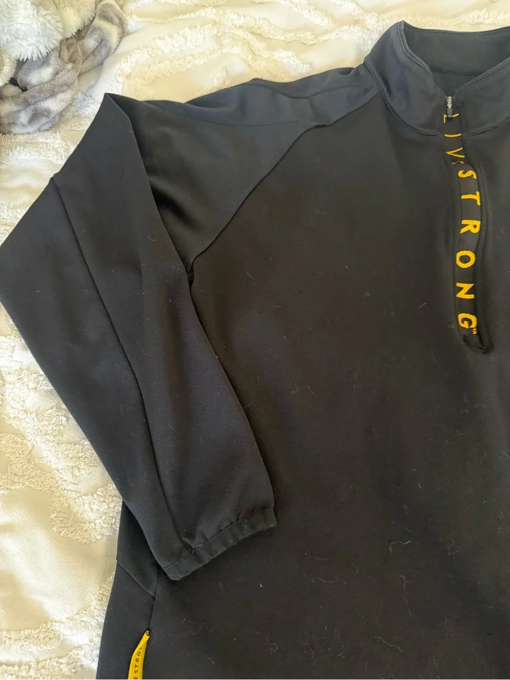 Nike Black & Yellow LIVESTRONG Quarter-Zip Pullover